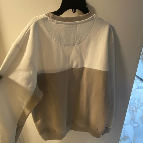 Denim & Flower Beige and White Crew Neck Sweater - Picture 4 of 5